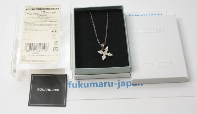 Kingdom Hearts Roxas silver Crystal Pendant necklace SQUARE ENIX Disney
