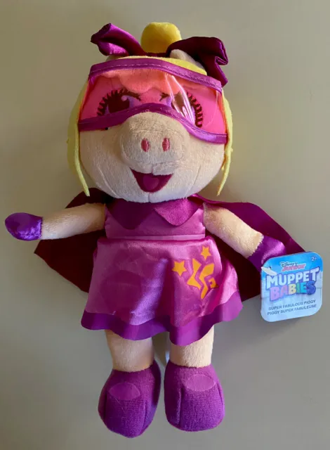 Super Fabulous Miss Piggy Muppet Babies Plush Disney Jr New Stuffed Animal
