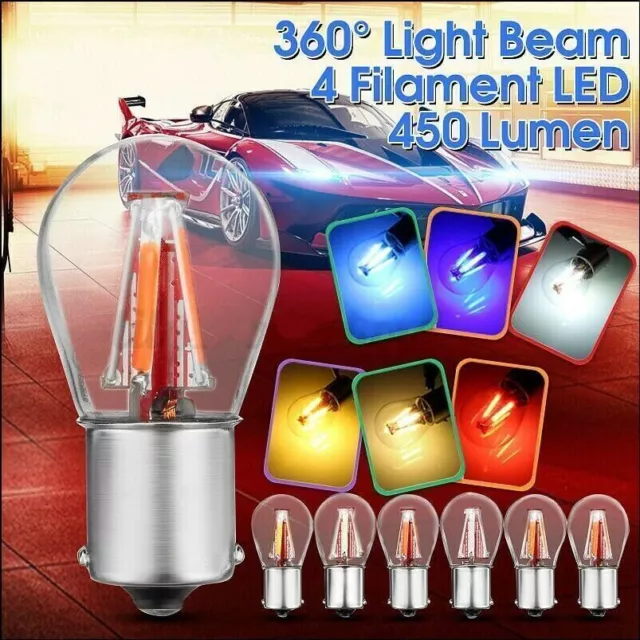 1Pcs Bulb 4 LED 12V 1157 BAY15D 21/5W Car Reverse Backup Tail Stop Brake Light