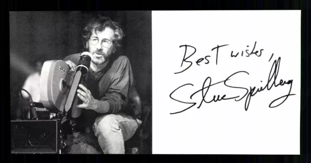 Steven Spielberg Autogrammkarte Druck signiert ## BC G 38030
