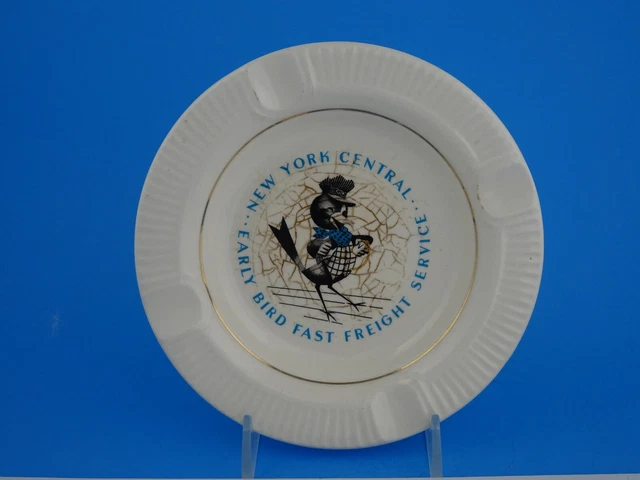 Vintage NYC Ashtray Early Bird Fast Freight Service Railroad Salem China