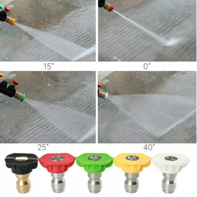 Pressure Washer Nozzle Set 5 Pack for Effective Cleaning with 1/4 Connector