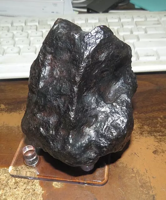 Large 1418 Gm  Campo Del Cielo Meteorite  Aaa   Museum Grade 3.1 Lbs.