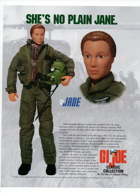 レアGIジェーンGI JANE US.ARMY HELICOPTER PIROT Vintage Gi Joe