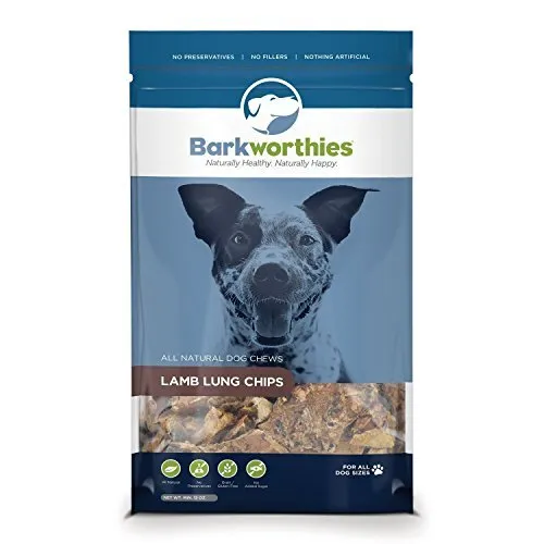 Lamb Lung Chip Chews (12oz. Bag) - All-Natural & Highly Digestible Dog Treats...