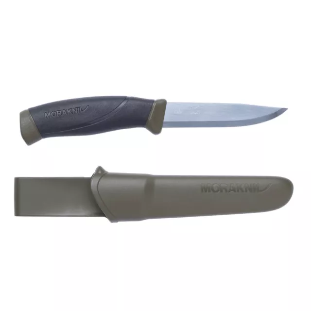 Mora Messer Morakniv Companion (C) - Olivgrün Outdoormesser Arbeitsmesser