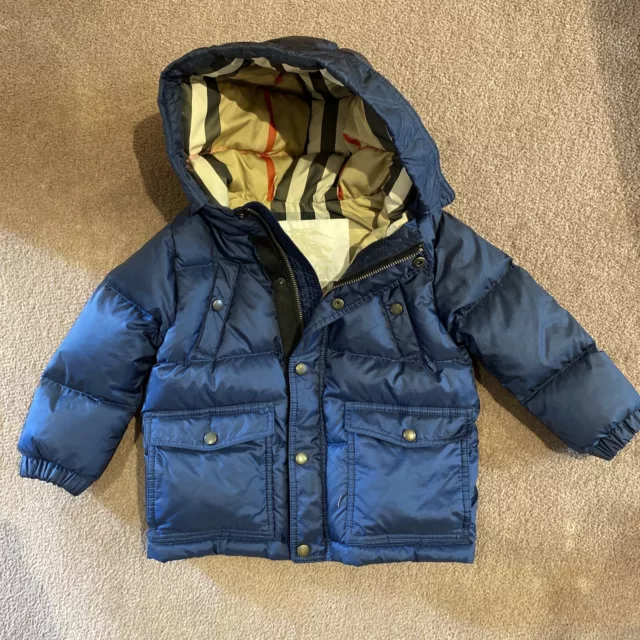 BURBERRY BOYS 12 Months PADDED WARM HOODED COAT