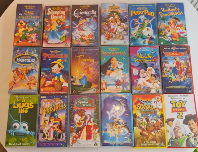 Walt Disney/Warner Bros Vhs Joblot Collectables.