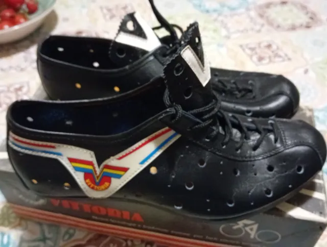 Nib Vittoria Scarpe Ciclismo In Pelle L'Eroica Colnago Bianchi Cinelli