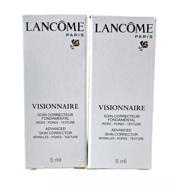 Lancome Visionnaire Advanced Skin Corrector Wrinkle Pores Texture 10 ml 2x 5 ml