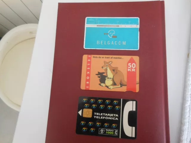 Lotto di tre schede telefoniche Europee  rare vintage