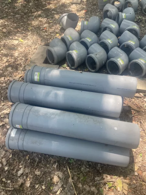 Lot of 48 CentroTherm InnoFlue vent system 8" diameter Used 