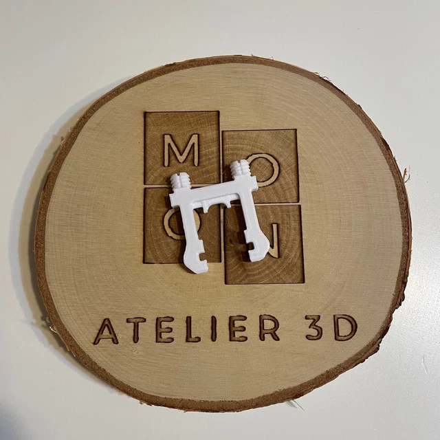 Clip pour fixation façade de tiroir de cuisine (x1) - Version 2