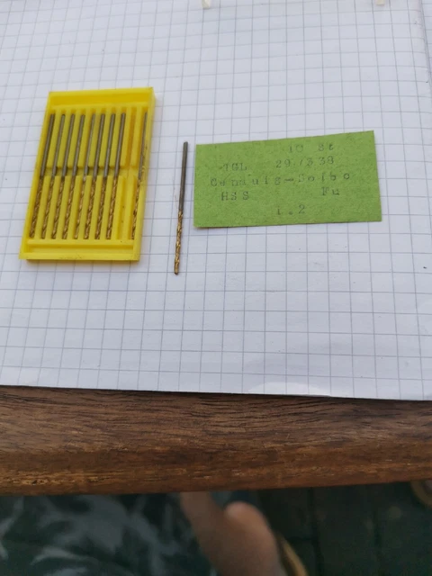 10 Werkö Genauigskeitbohrer 1,2mm. Tinbeschichtet