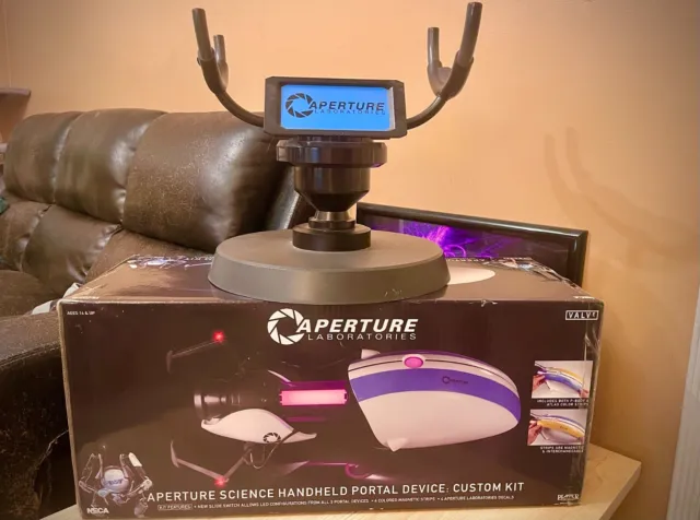 NECA Portal Gun Replica with Stand - NEVER REMOVED FROM BOX
