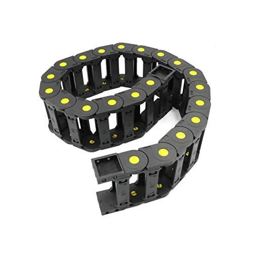 R55 Drag Chain 0.98x3.03 In / 25x77 Mm Nylon Plastic 1m/39.37 Inch Length Wire C