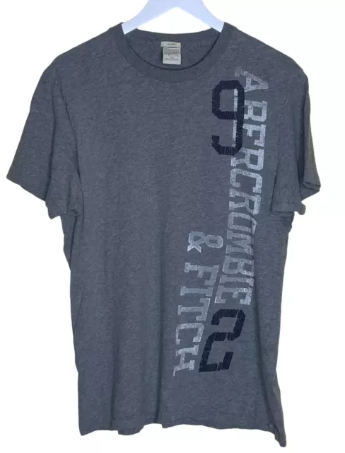 Vintage T-Shirt Abercrombie & Fitch Size XXL Gray Single Stitch