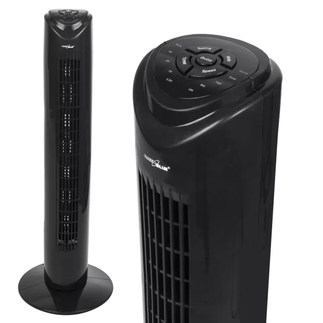 Ventilatore a colonna con telecomando, 3 modalità 3 velocità oscillazione 80°