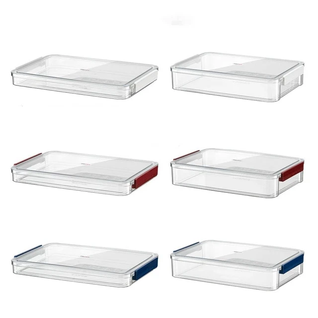 Storage Box Multi-purpose Bathroom Organizer Transparent Stackable For Desk Capacity Workspace Bin Ideal For Southeast I.191713699