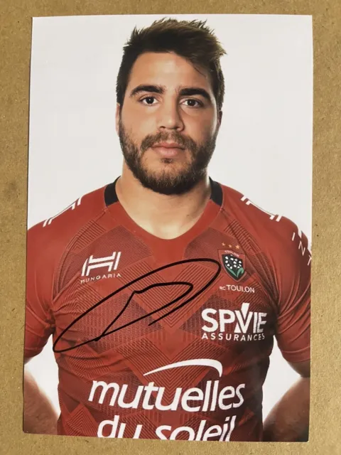 Facundo Isa- Toulon Rugby Signed 6x4 Photo