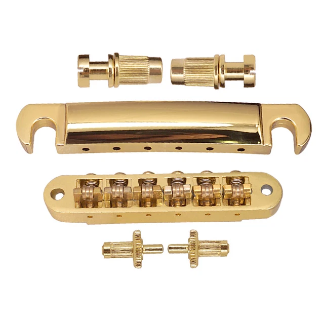 65 6 Sattel Hardtail Brücke Top Load E-Gitarren-Saitenhalter It 5Pcs