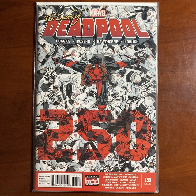 Deadpool #45 ( #250 ) Nm Marvel Comics 2015 - Death Of Deadpool Key Issue