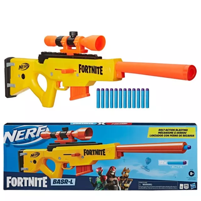 Nerf Fortnite BASR-R Sniper Gun Dart Blasting