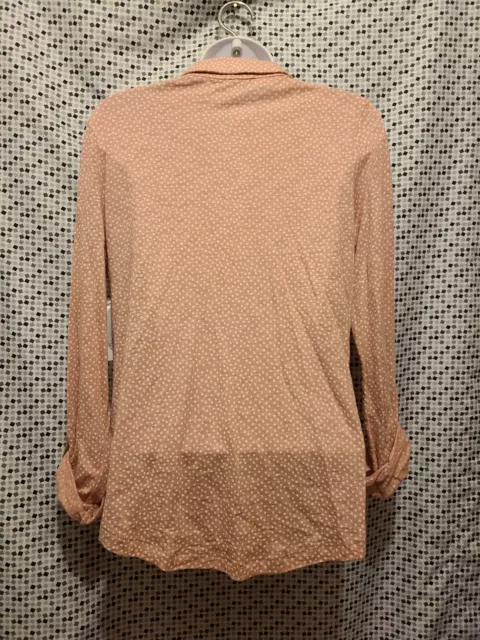NWT Liz Claiborne Desert Rose Roll Cuff Knit Shirt Size Sm - MSRP $38 3