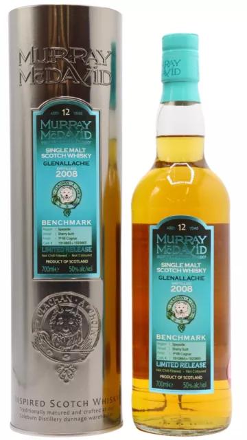 GlenAllachie - Murray McDavid - Benchmark 2008 12 year old Whisky 70cl