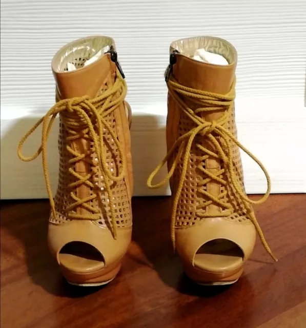 DENNY ROSE SCARPE Sandalo Tronchetto Traforato In Vera Pelle N 36 Con Scatola EUR 50 00 PicClick IT