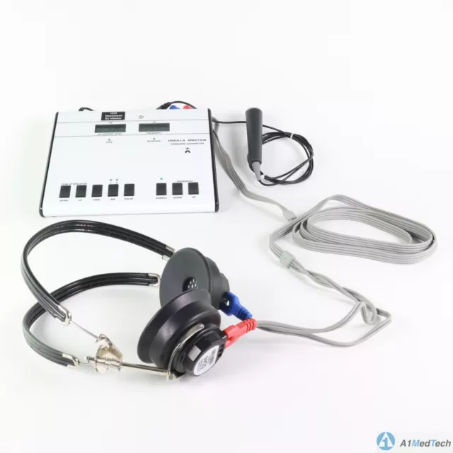 Oscilla Model SM910-B Screening Audiometer W/ Headphone, Probe & Power Supply