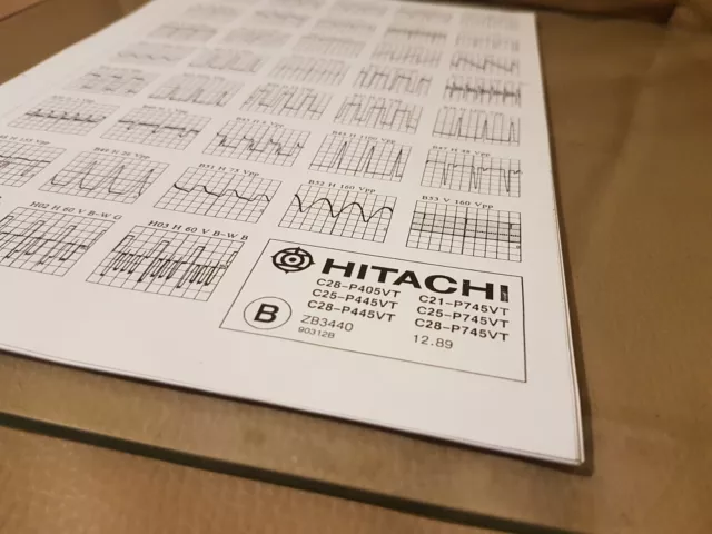 Hitachi C28-P405VT C25-P445VT C28-P405VT C21-P745VT C25-P745VT schema elettrico