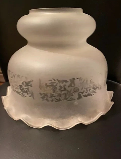 Globe De Suspension En Verre à Effet Granite - Occasion - Pour Lampe DIY