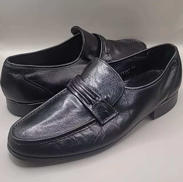 Florsheim Como Moc Toe Penny Loafer Dress Shoes Mens 9½ Black Leather Casual