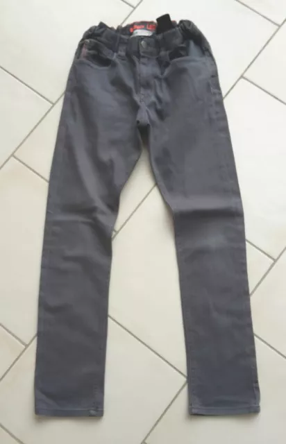 Pantalon jean garçon 10 – 11 ans H&M gris coupe slim ceinture ajustable