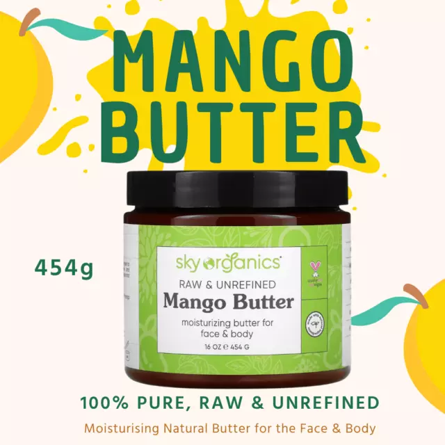 454g -100% Pure Raw Mango Butter- UNREFINED -FREE SHIPPING FROM SYDNEY.
