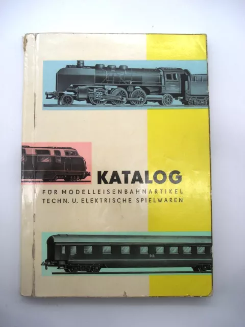 DDR Katalog für Modelleisenbahnartikel technische & elektrische Spielwaren 1961