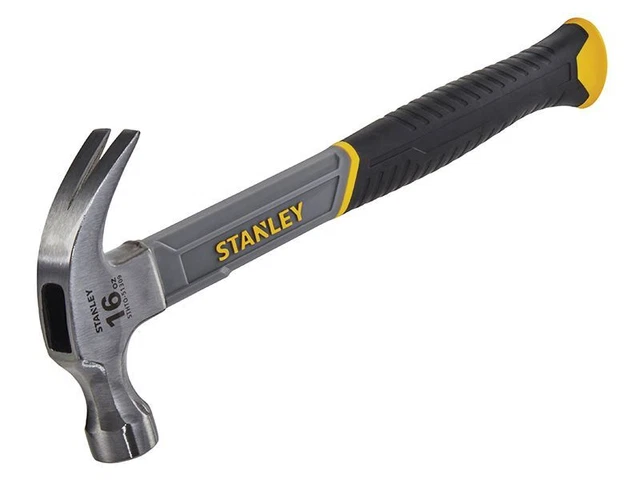 Stanley Tools - Fût de fibre de verre martelé à griffe courbée, 450 g (16 oz)