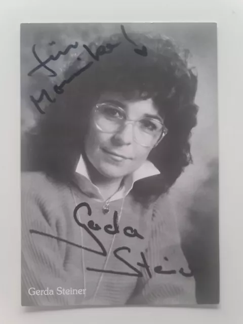 GERDA STEINER ◇◇ Autogrammkarte mit original Signatur RARITÄT