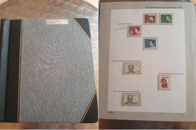 Briefmarken Bundesrepublik Deutschland 1975-1985, im Michel-Album, postfrisch