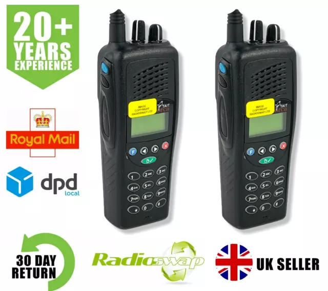 TAIT T5020 UHF 400-470MHZ 4 WATT TWO WAY RADIO x 2