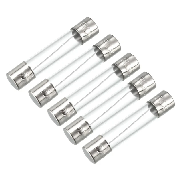 5 Pcs 250V 10A Qucik Agissant Coup Rapide Tube En Verre Fusibles 6mm x 30mm