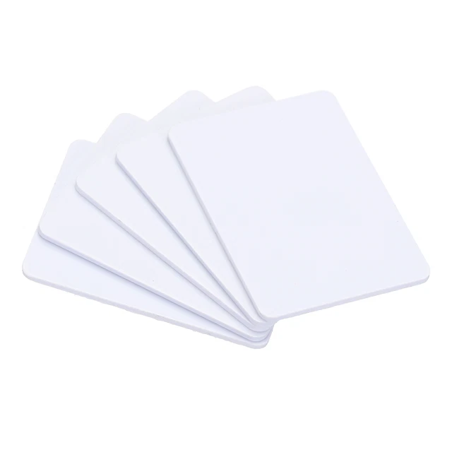 10 pz schede NFC NTAG215 504 byte 1,2""x0,8"" etichetta scheda PVC vuota bianca