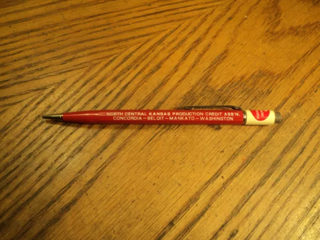 Vintage Autopoint Mechanical Pencil Kansas Production Credit Ass'n 5-5/8" Long