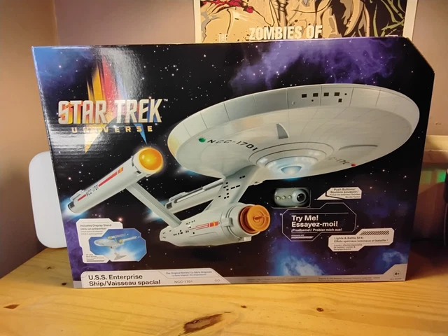 STAR TREK UNIVERSE 18" USS Enterprise NCC-1701 Ship ~ Lights & Sounds ...