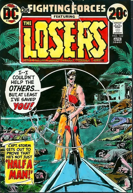 Our Fighting Forces 142 COVER ART 1973 LOSERS Joe Kubert Jack Adler Hand-Painted