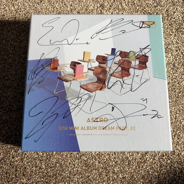 astro dream part.02 アルバム　全員　直筆サイン　② ASTRO 5TH MINI Album Dream Part 2 Cd Signed Autographed No