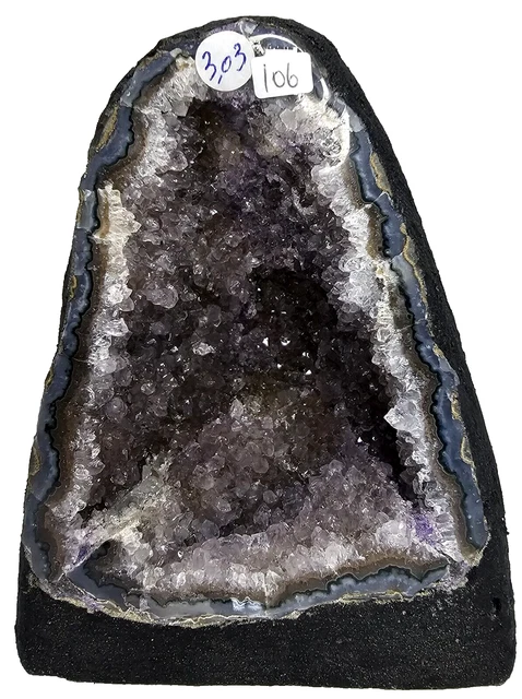 Achatgeode Amethyst  Druse Kristall Edelstein Achat Geode Bergkristall Quarz