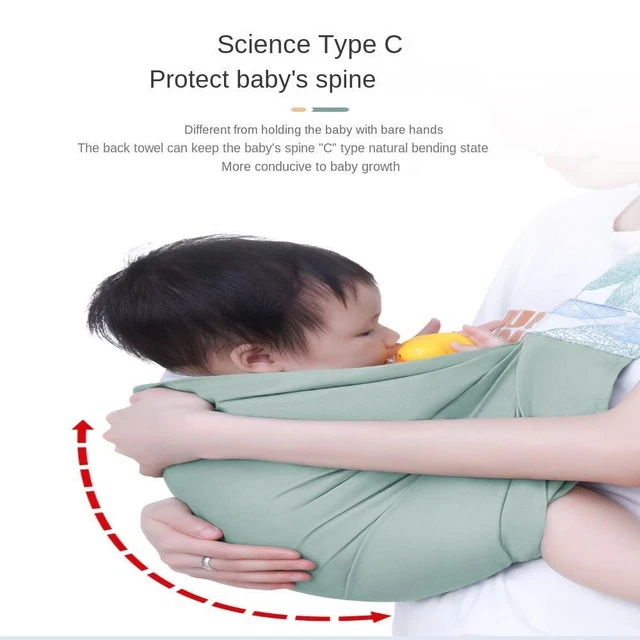 Support Cloth Adjustable Baby Sling Wrap Dual Use Toddler Scarf Sling  Baby