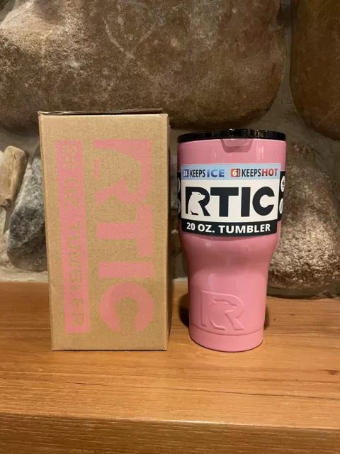 RTIC 20 oz New Tumbler Hot Cold Double Wall Vacuum Insulated Pink